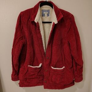 L.L. Bean Comfort Corduroy Sherpa Lined Shacket